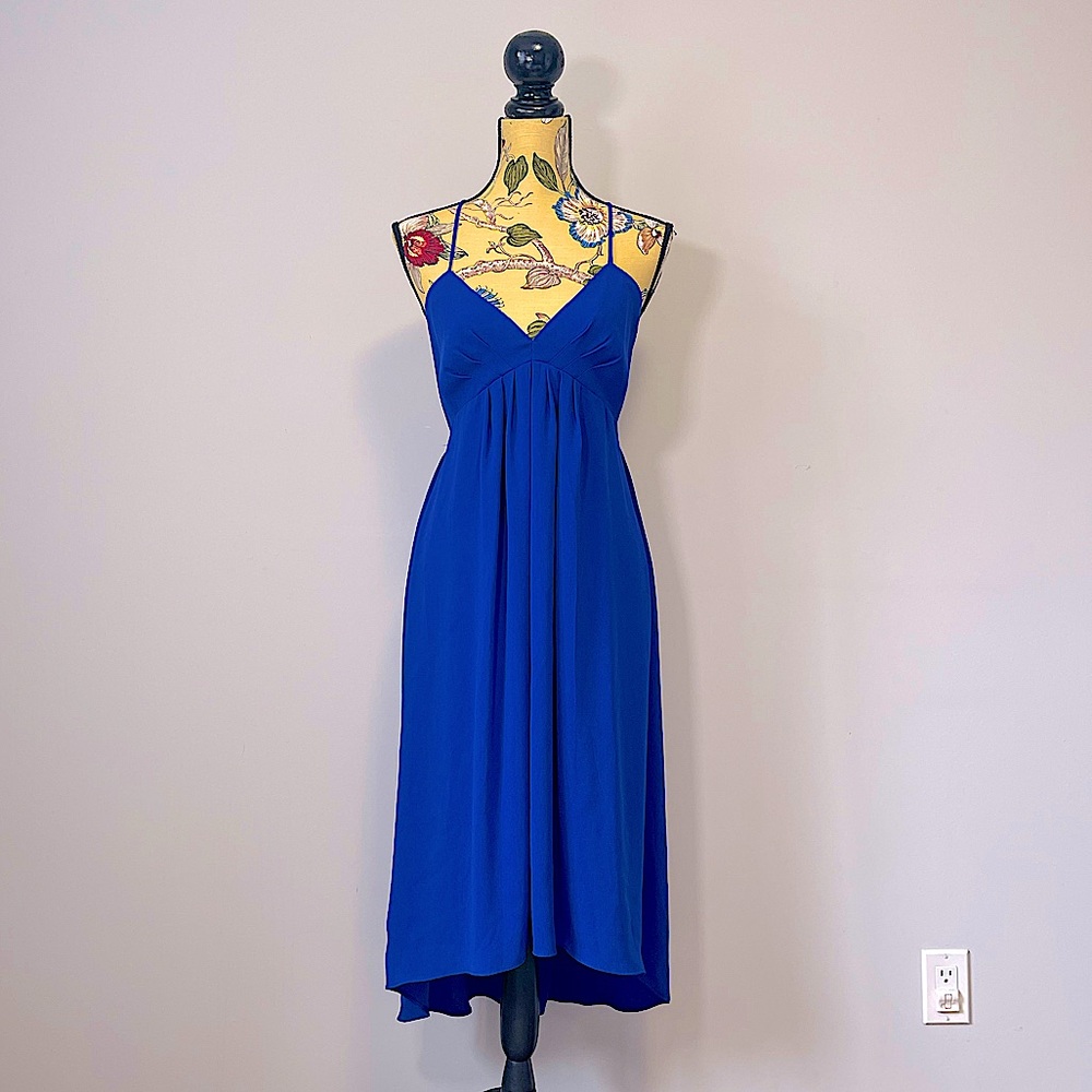 Aritzia Wilfred Cosimo Midi Dress in Wild Indigo Size 4